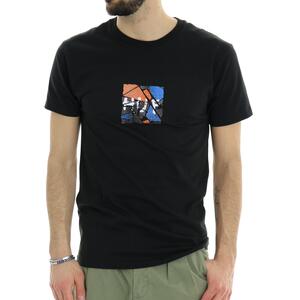 T-SHIRT GET A GRIP HUF NERO